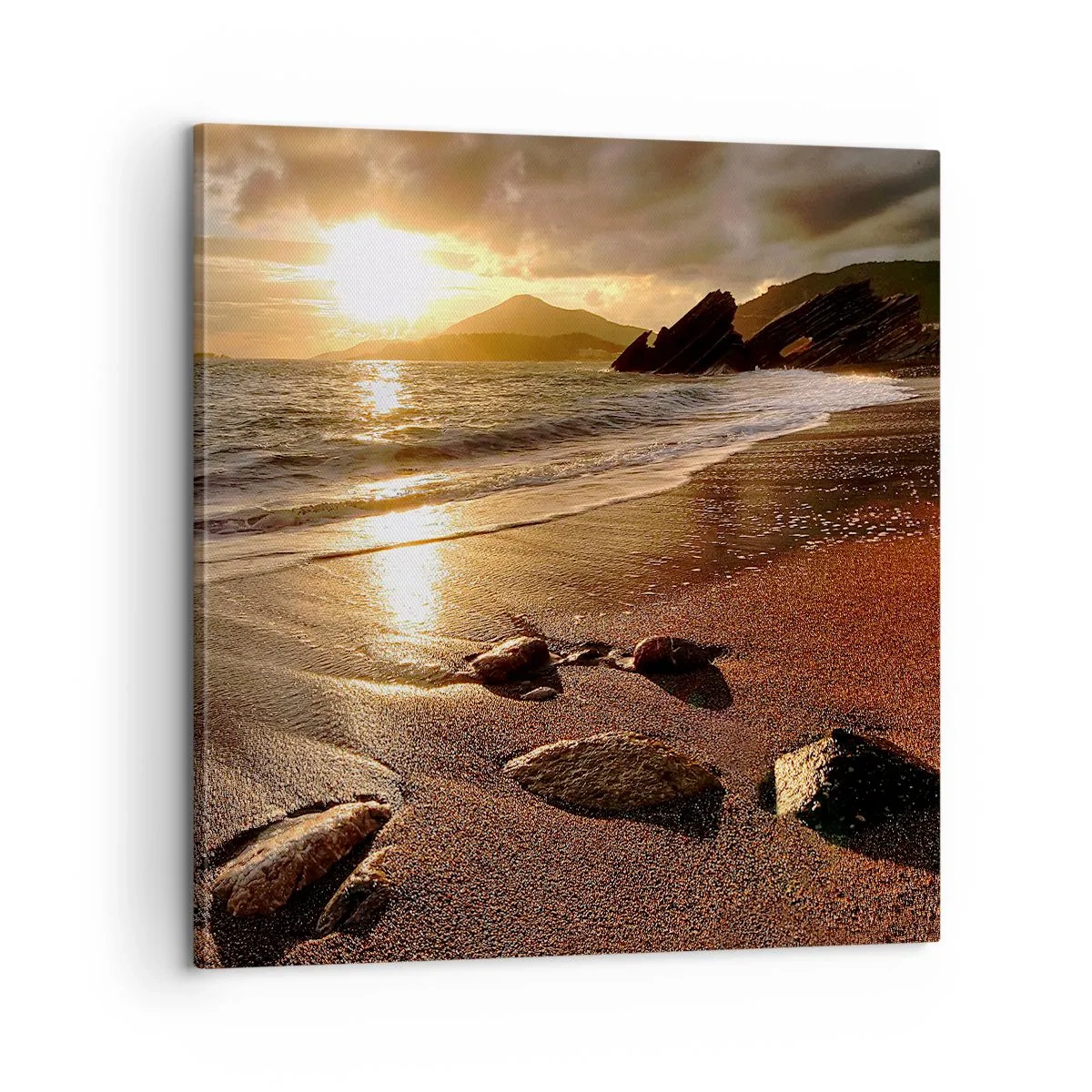 Quadro su tela - Stampe su Tela - Seguendo il sole verso le colline - 60x60 cm