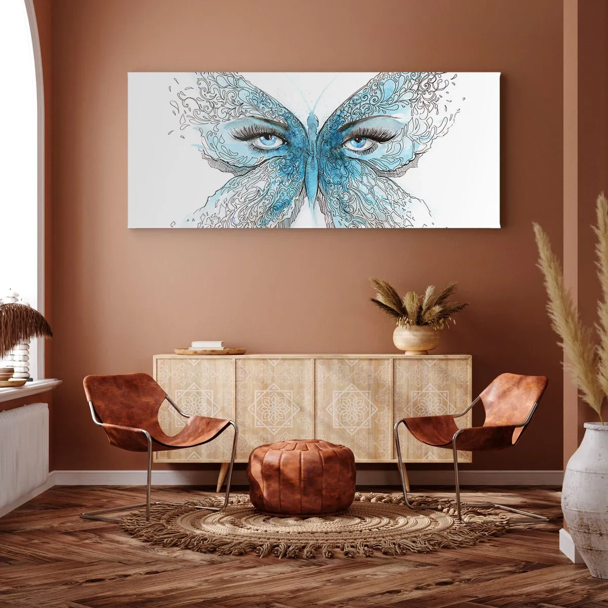 Quadro su tela - Stampe su Tela - Argo azzurro - 100x40 cm