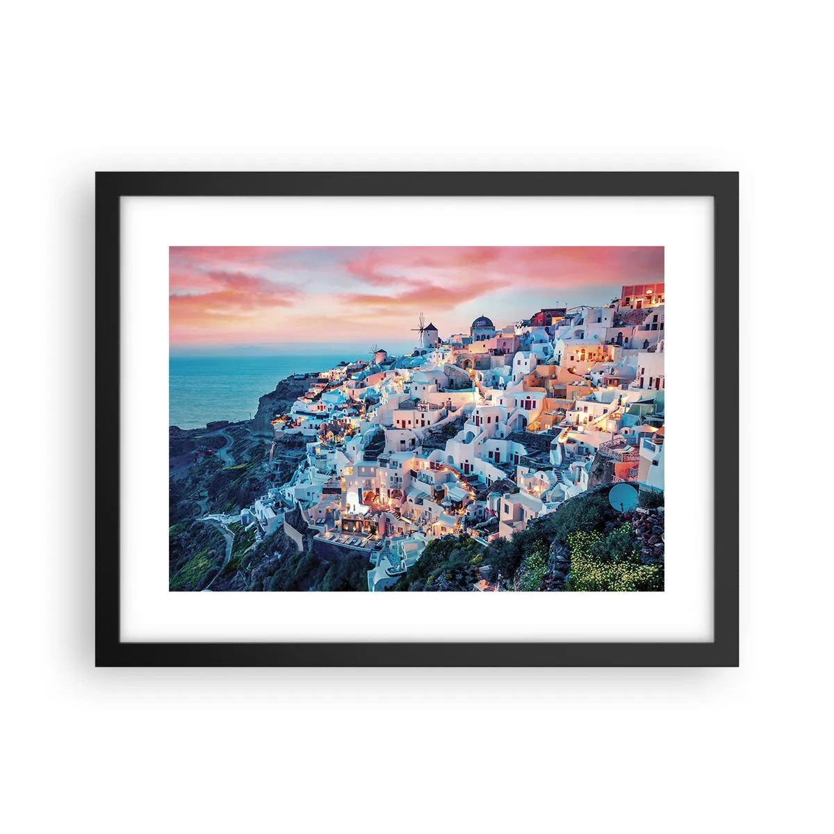 Poster in cornice nera - La tua grossa vacanza greca - 40x30 cm