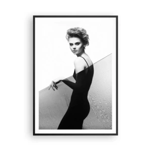 Poster in cornice nera - Sguardo magnetico - 70x100 cm