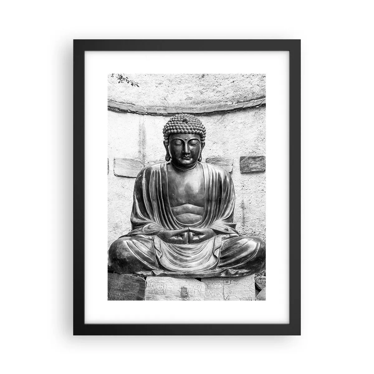 Poster in cornice nera - Alla fonte della pace - 30x40 cm