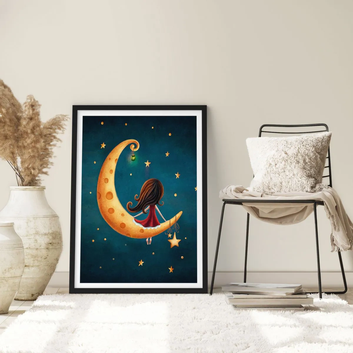 Poster in cornice nera - Una volta... - 40x50 cm