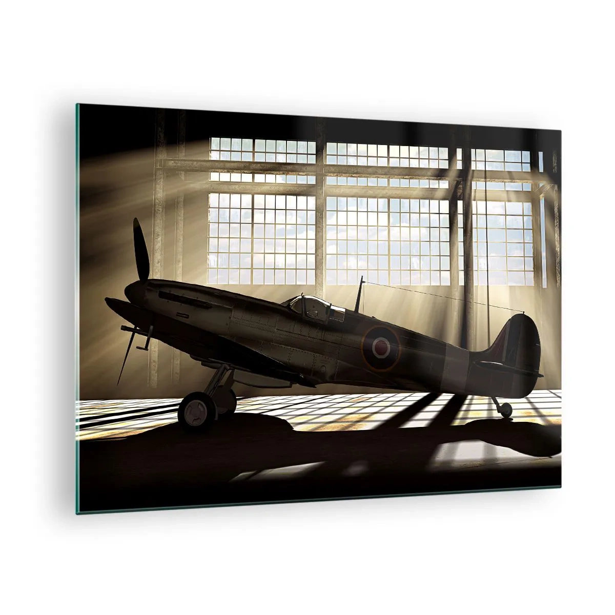Quadro su vetro - Riposo del guerriero - 70x50cm - Il riposo del guerriero - Decorazione murale moderna per soggiorno e camera da letto ARTTOR