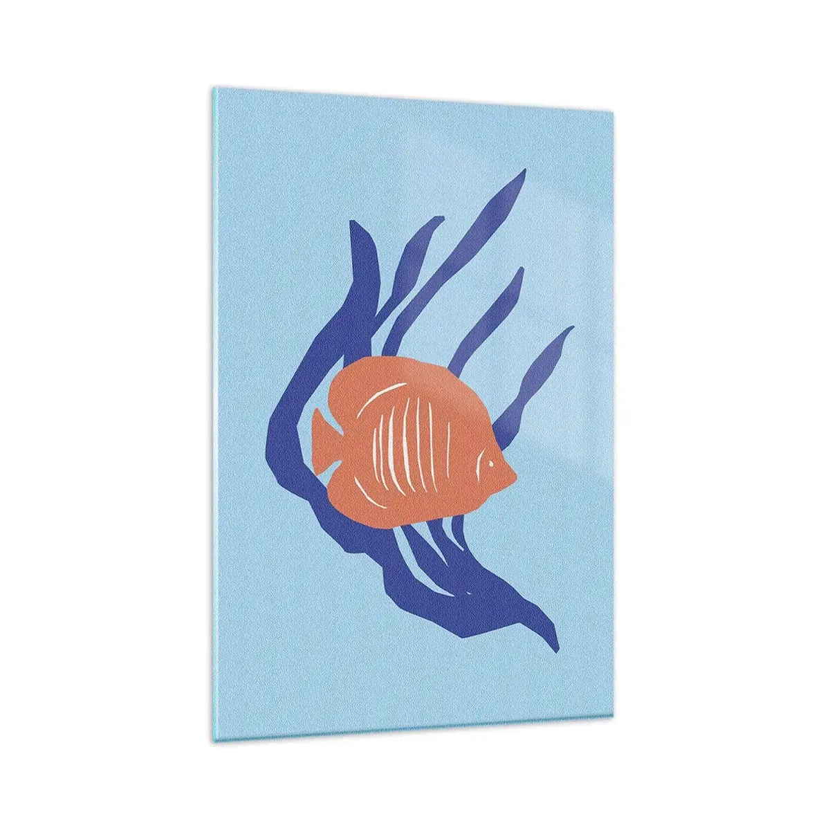 Quadro su vetro - L'abitante dei mari corallini - 80x120 cm