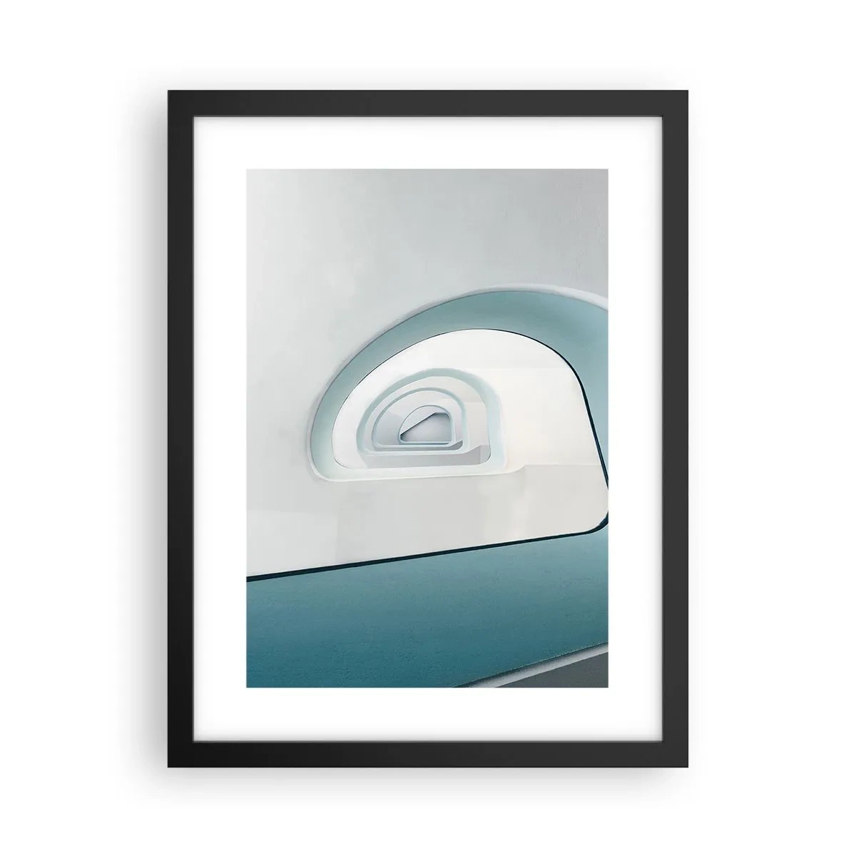 Poster in cornice nera - Blu fino in fondo - 30x40 cm