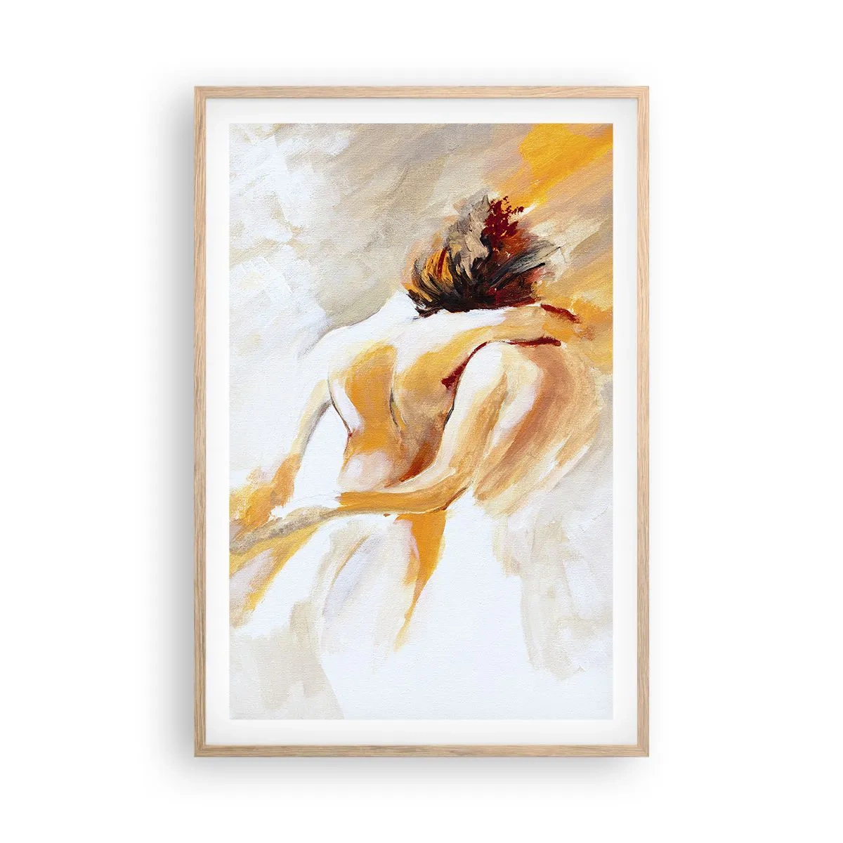 Poster in cornice rovere chiaro - Nel cielo dell'intimità - 61x91 cm