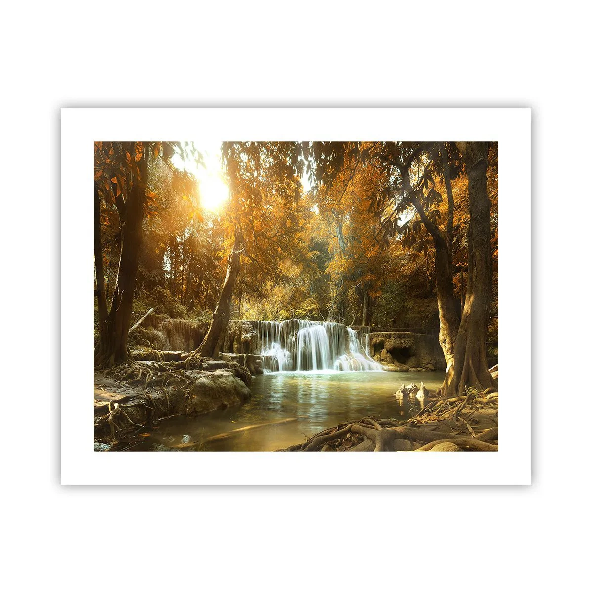 Poster - Cascata nel parco - 50x40 cm