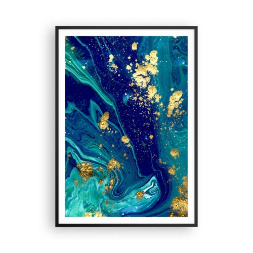 Poster in cornice nera - Petali di sole - 70x100 cm