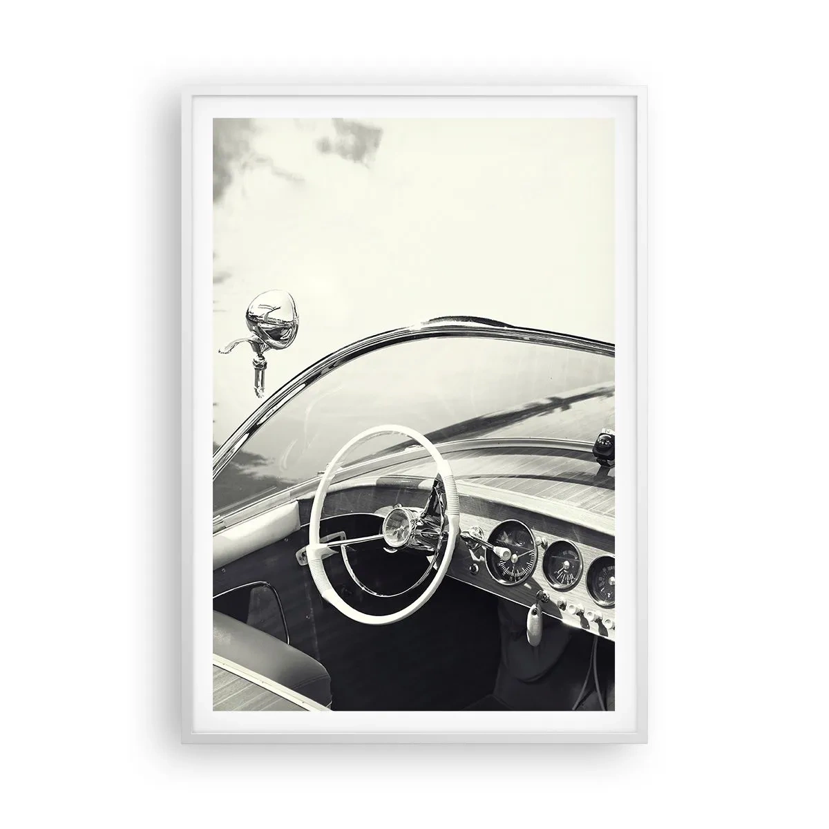 Poster in cornice bianca - Il ricco e il povero - 70x100 cm