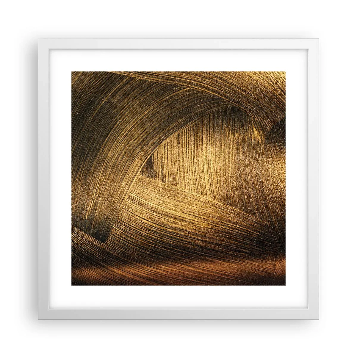 Poster in cornice bianca - Nel labirinto d'oro - 40x40 cm
