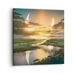 Quadro su tela - Stampe su Tela - Da qualche parte in una galassia lontana - 30x30 cm