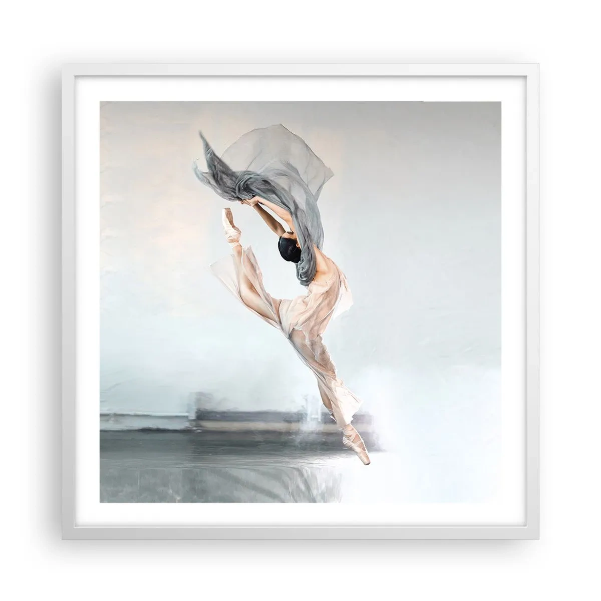 Poster in cornice bianca - Nell'estasi della danza - 60x60 cm