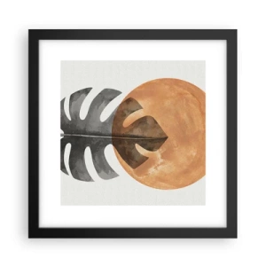 Poster in cornice nera - Sempre il sole - 30x30 cm