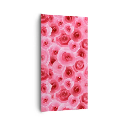 Quadro su tela - Stampe su Tela - Rose in alto e in basso - 65x120 cm