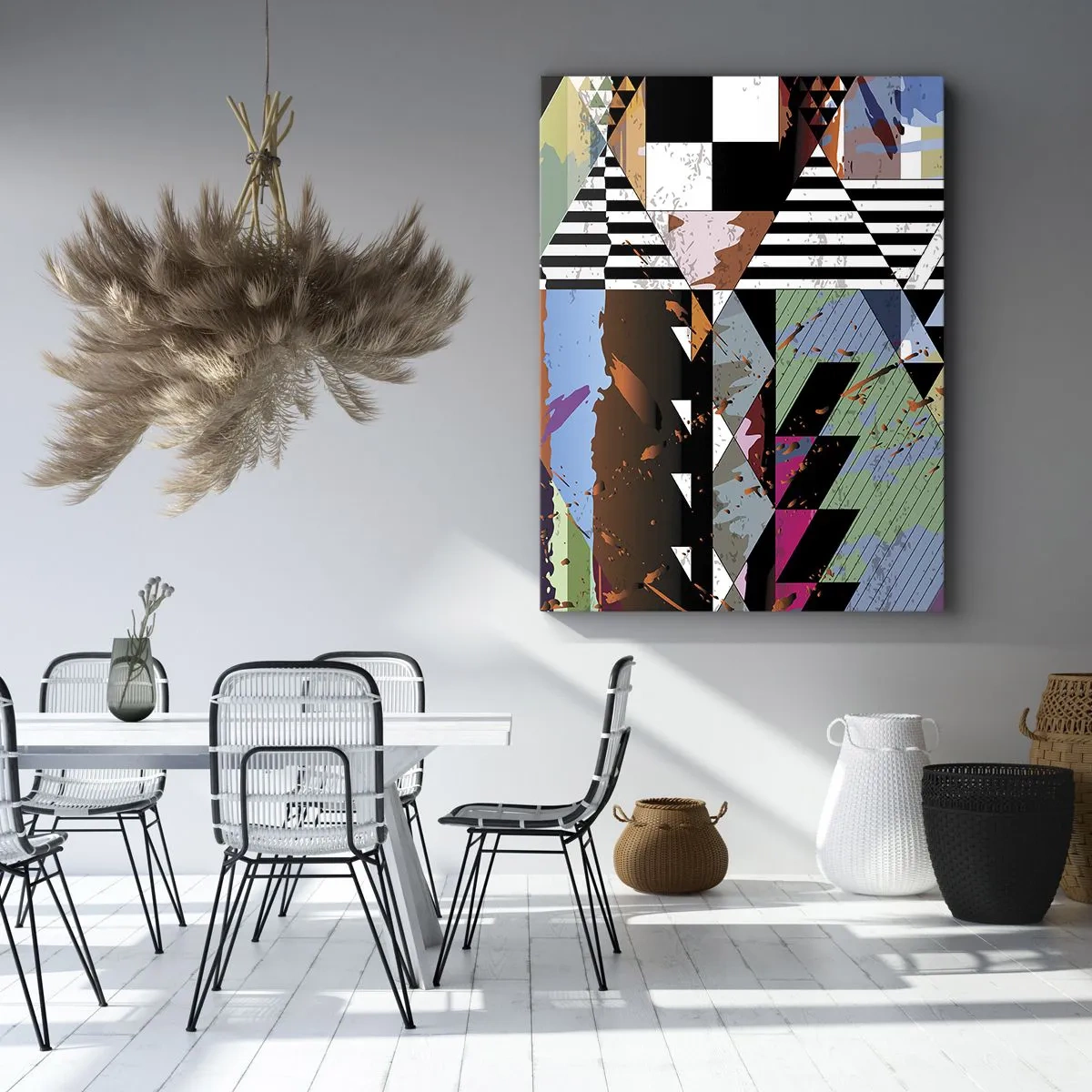 Quadro su tela - Stampe su Tela - Geometrico e organico - 45x80 cm