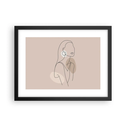 Poster in cornice nera - Icona di giovinezza - 40x30 cm