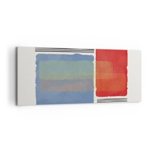 Quadro su tela - Stampe su Tela - Spirito e lettera della geometria - 100x40 cm