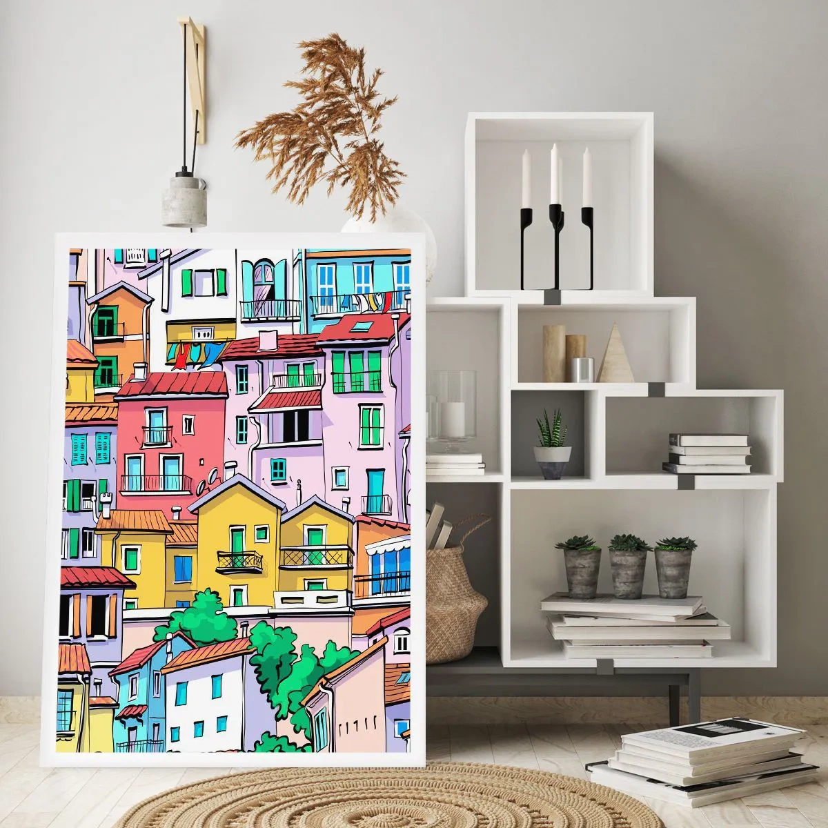 Poster - Città allegra - 70x100 cm