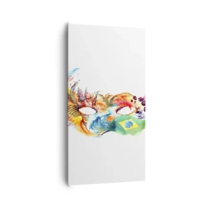 Quadro su tela - Stampe su Tela - Il Brasile accoglie con la samba - 65x120 cm