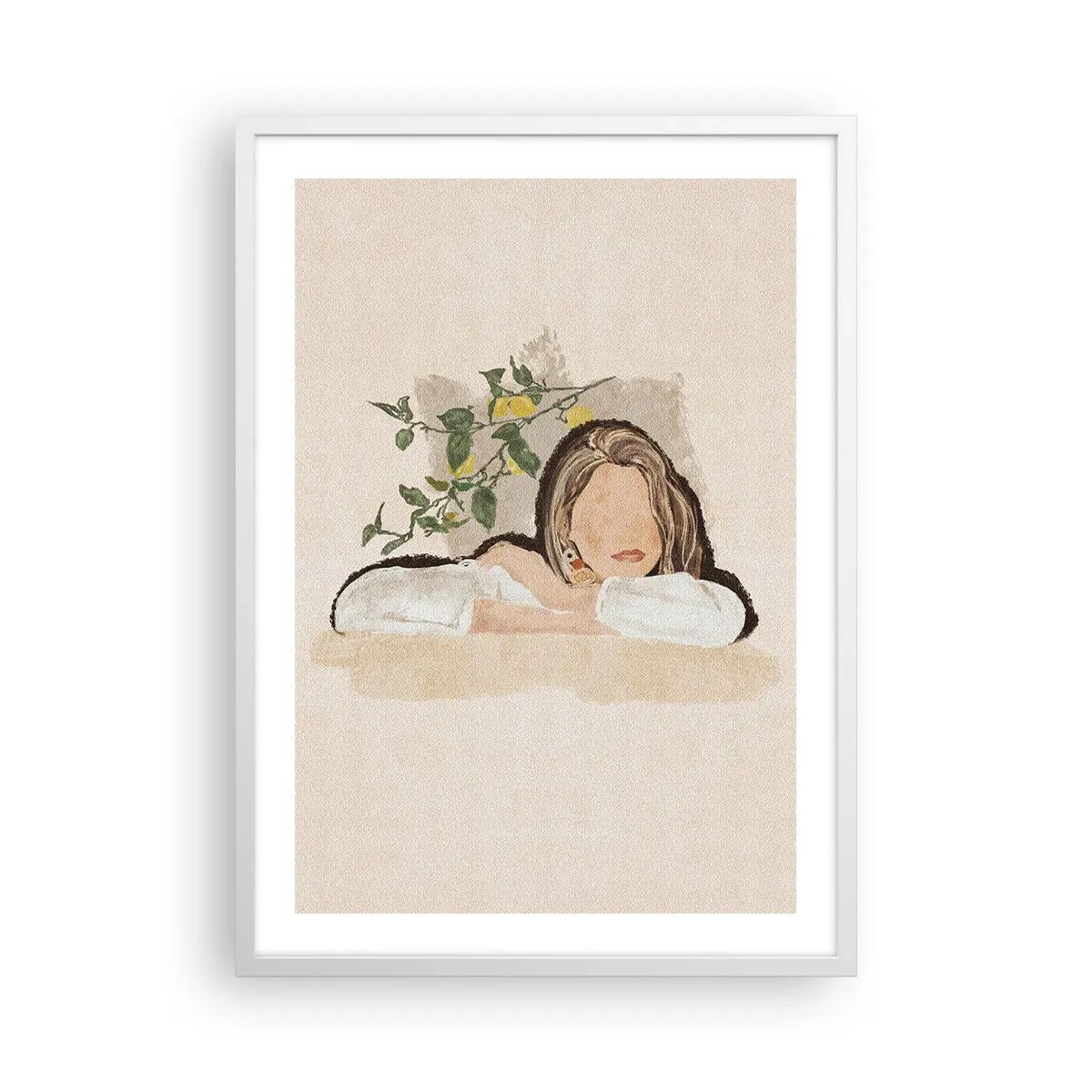 Poster in cornice bianca - Bellezza del sud - 50x70 cm