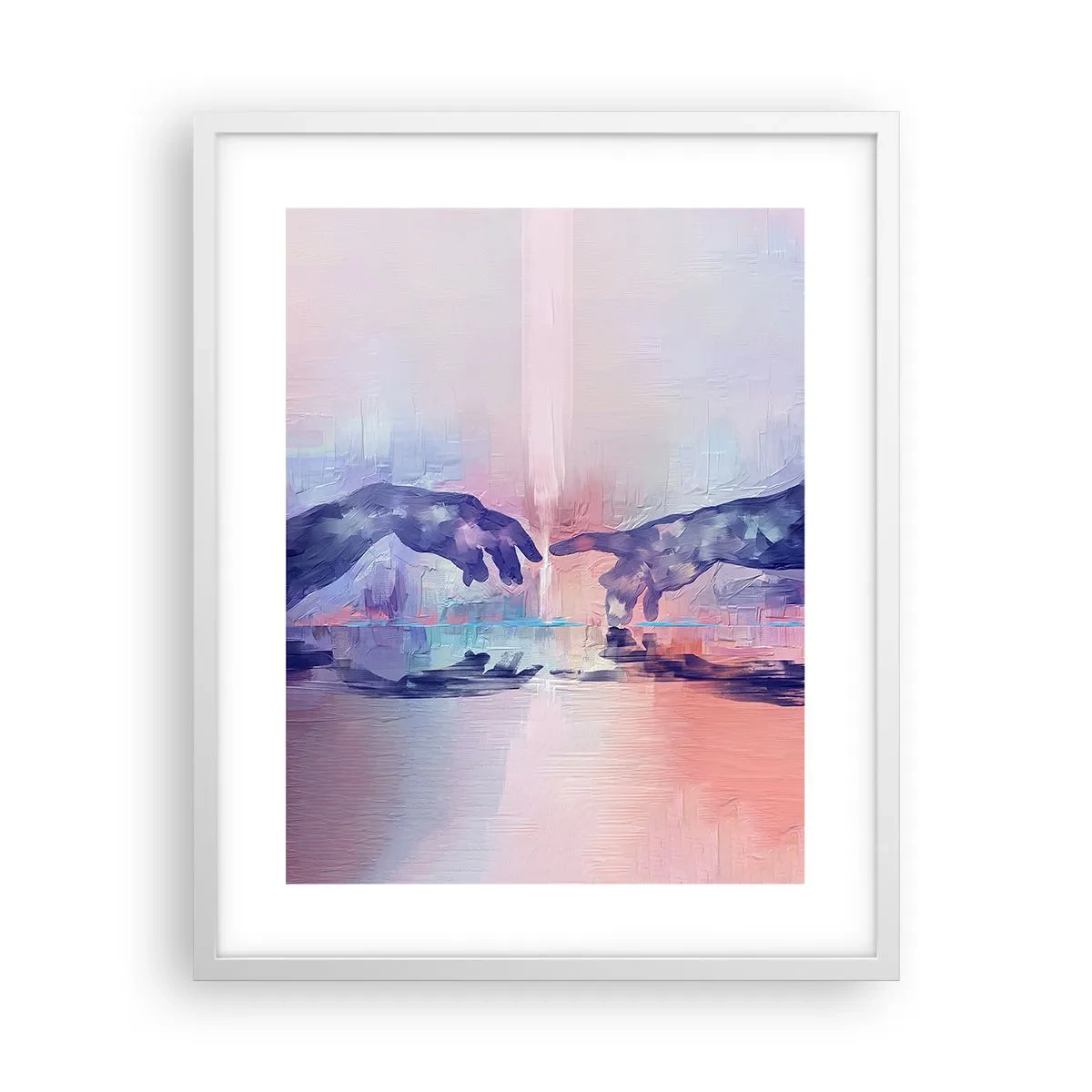 Poster in cornice bianca - La scintilla divina della vita - 40x50 cm