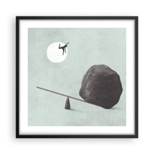 Poster in cornice nera - Sogno adempiuto - 50x50 cm
