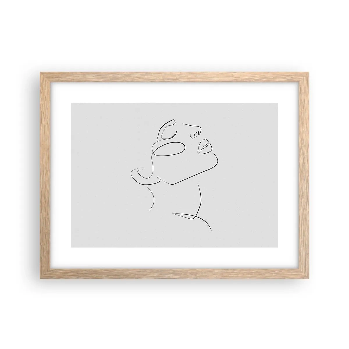 Poster in cornice rovere chiaro - I meandri dei sogni - 40x30 cm