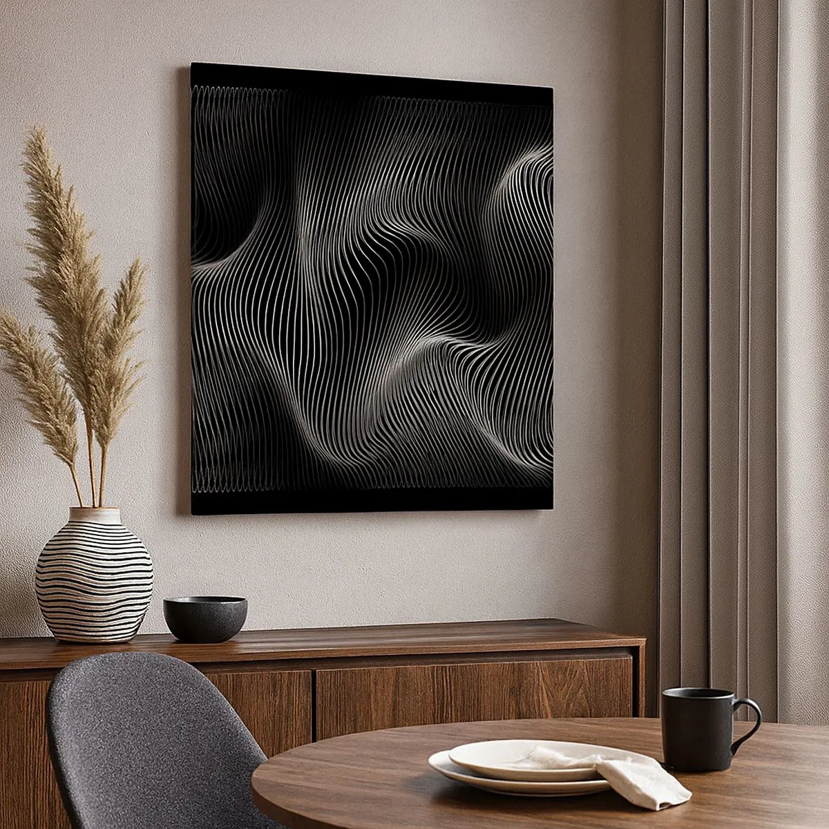 Quadro su tela - Stampe su Tela - La danza della luce nello spazio - 30x30 cm