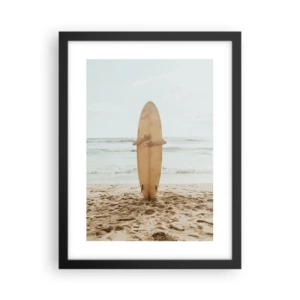 Poster in cornice nera - Amore per le onde - 30x40 cm
