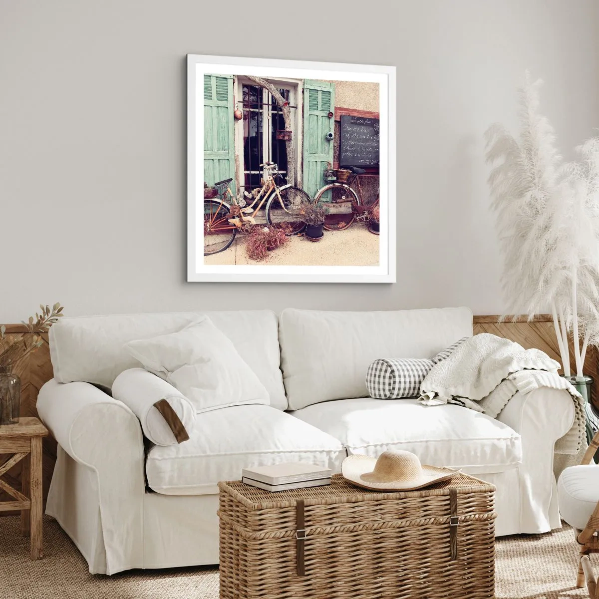 Poster in cornice bianca - Evviva la provincia - 50x50 cm