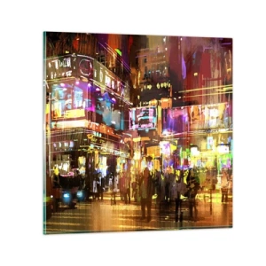 Quadro su vetro - Nel mare di luce - 60x60 cm