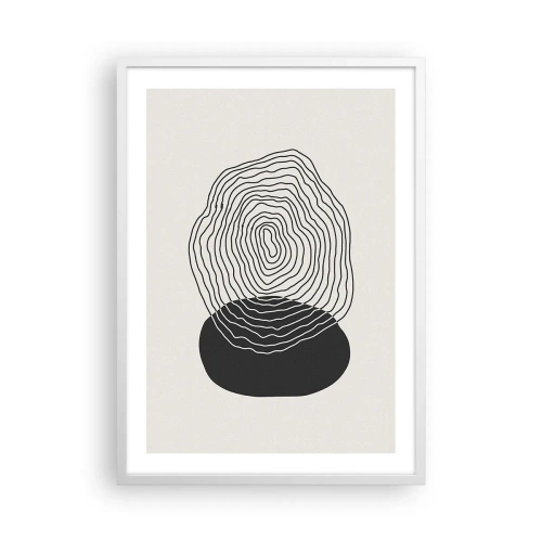 Poster in cornice bianca - Durata e vibrazione - 50x70 cm