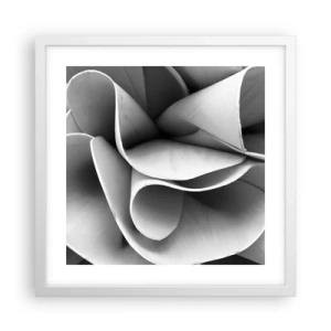 Poster in cornice bianca - Avviene nello spazio - 40x40 cm