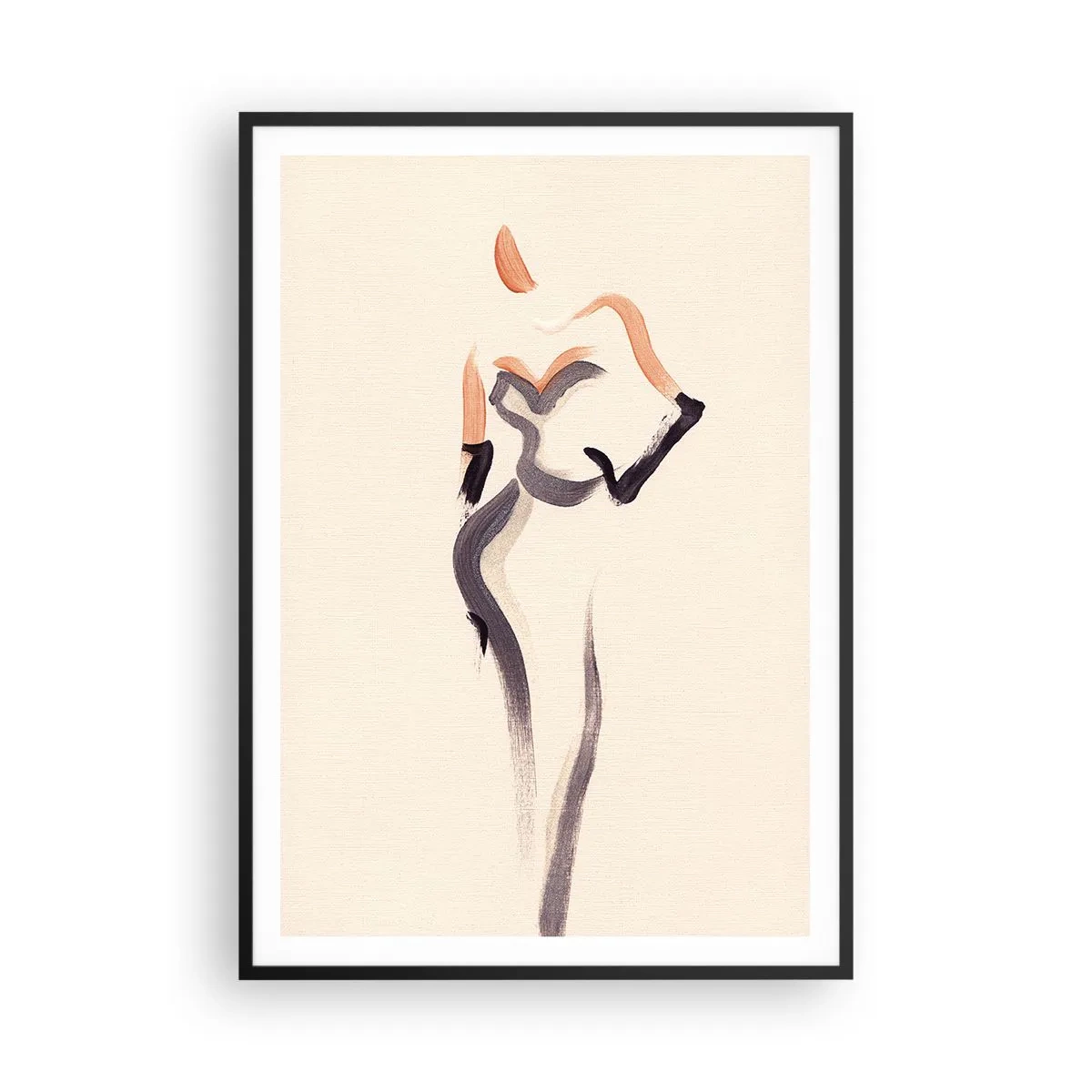 Poster in cornice nera - Gli anni d'oro di Hollywood - 70x100 cm