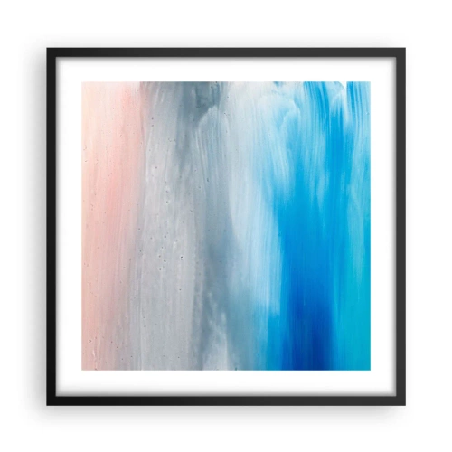 Poster in cornice nera - Gli elementi: l'aria - 50x50 cm