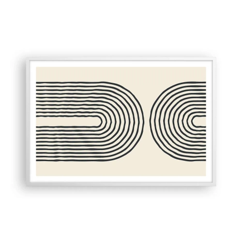 Poster in cornice bianca - Tra un attimo... - 91x61 cm