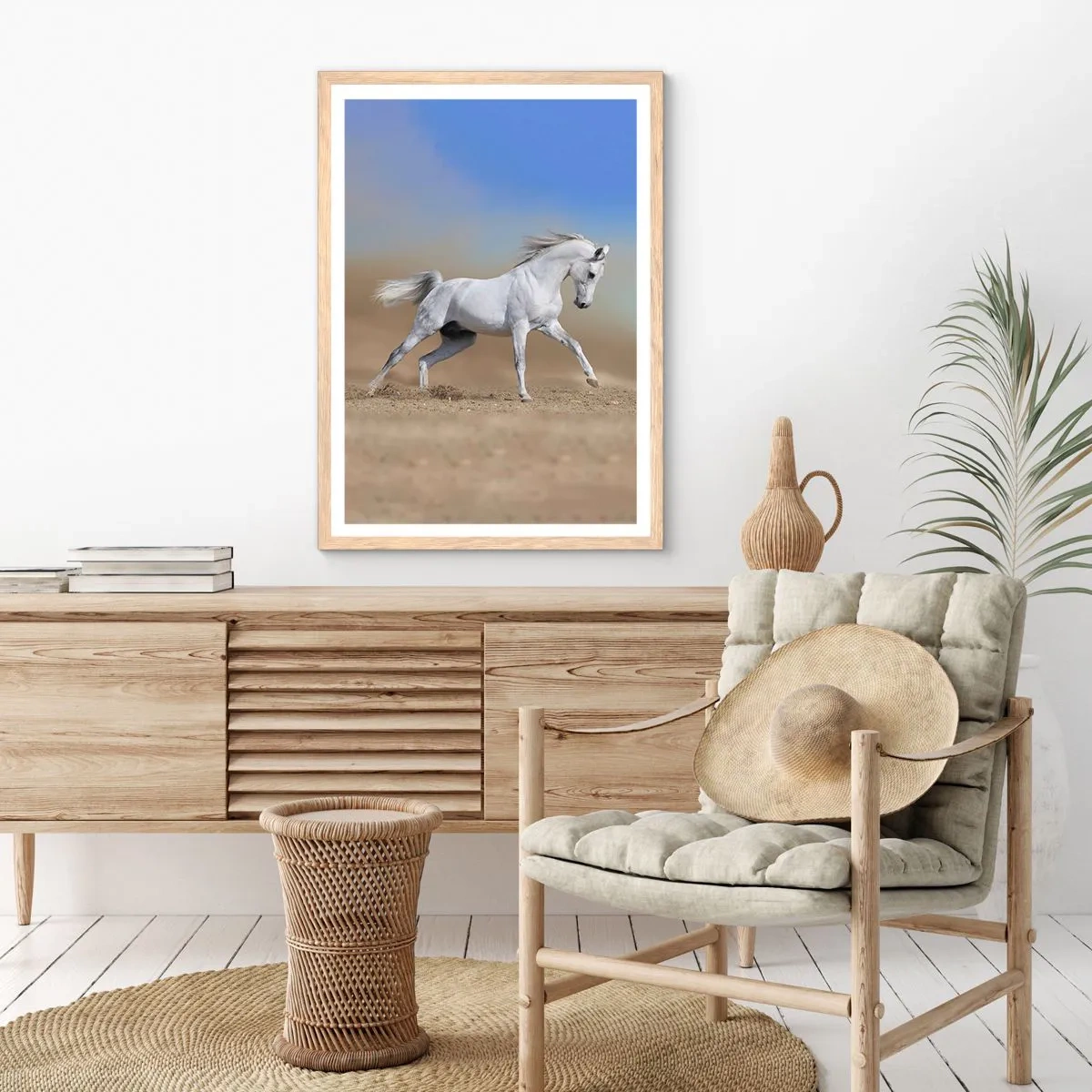 Poster in cornice rovere chiaro - La più bella favola araba - 40x50 cm