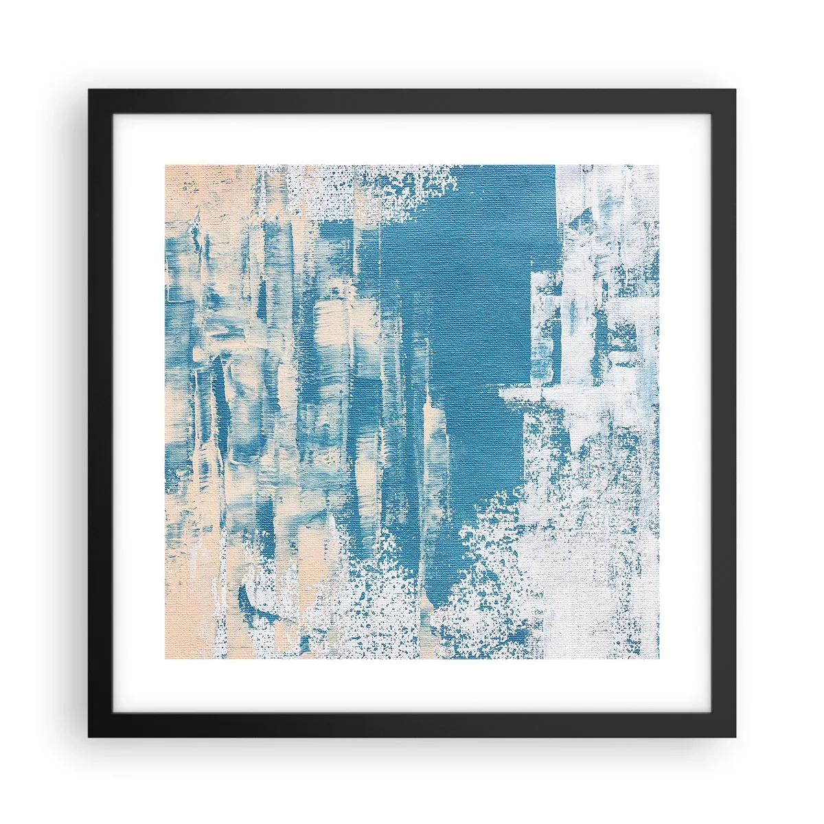 Poster in cornice nera - Attraverso il ghiaccio - 40x40 cm