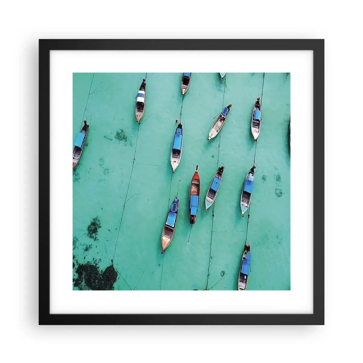 Poster in cornice nera - In gioiosa attesa - 40x40 cm