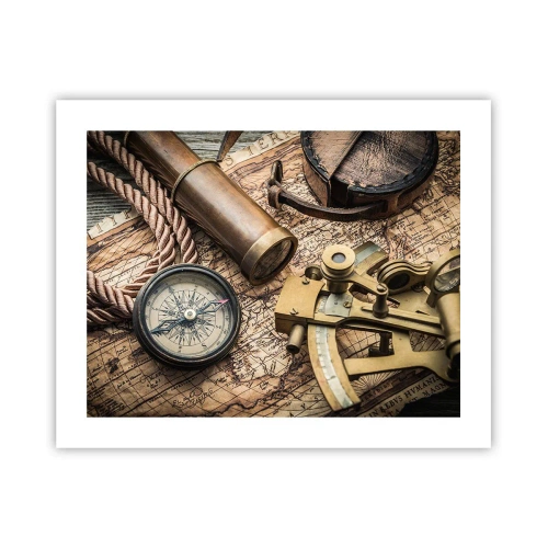 Poster - Traccia la rotta - 50x40 cm