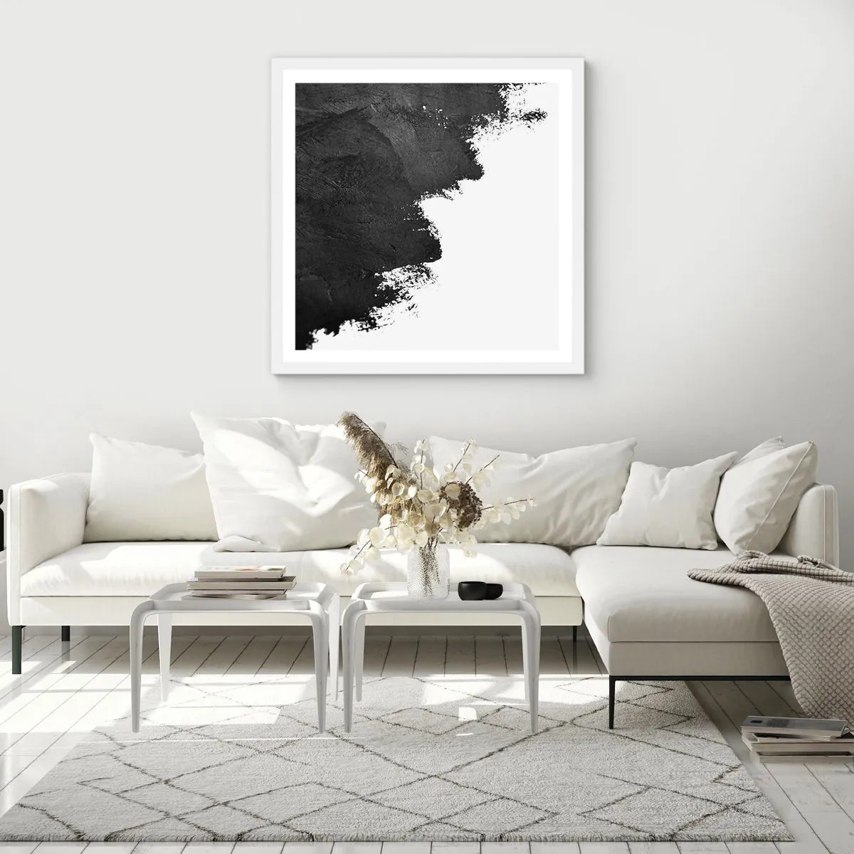 Poster in cornice bianca - Gli elementi: la terra - 30x30 cm