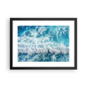 Poster in cornice nera - Con gioia e saltellando - 40x30 cm