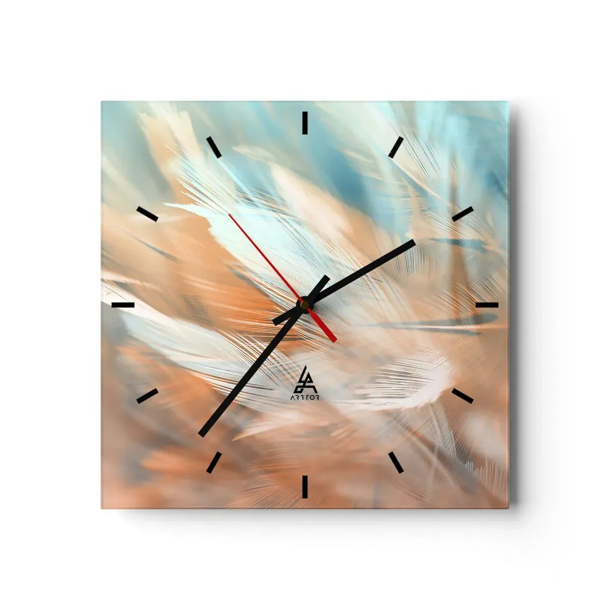 Orologio da parete - Orologio in Vetro - Nel paese della mitezza - 40x40 cm