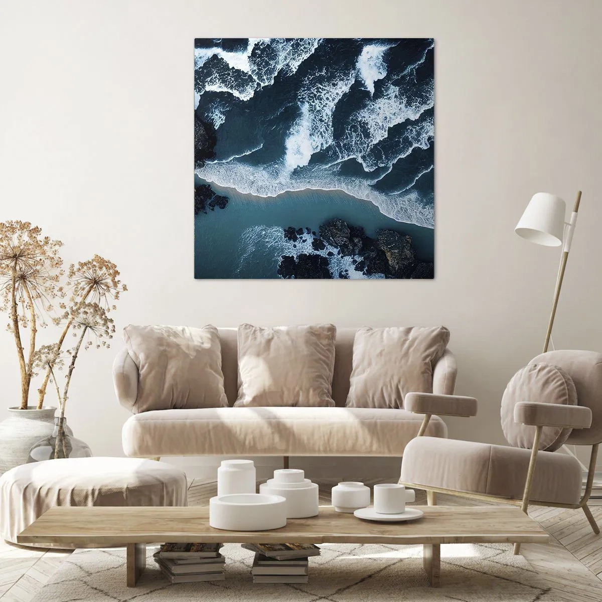 Quadro su tela - Stampe su Tela - Avvolte dalle onde - 30x30 cm