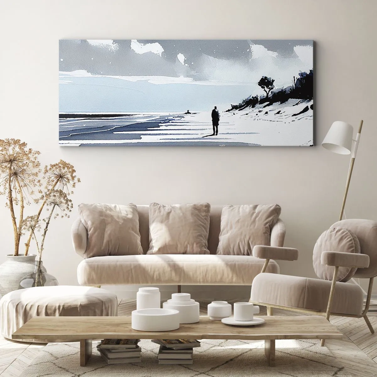 Quadro su tela - Stampe su Tela - Solo con se stesso - 100x40 cm