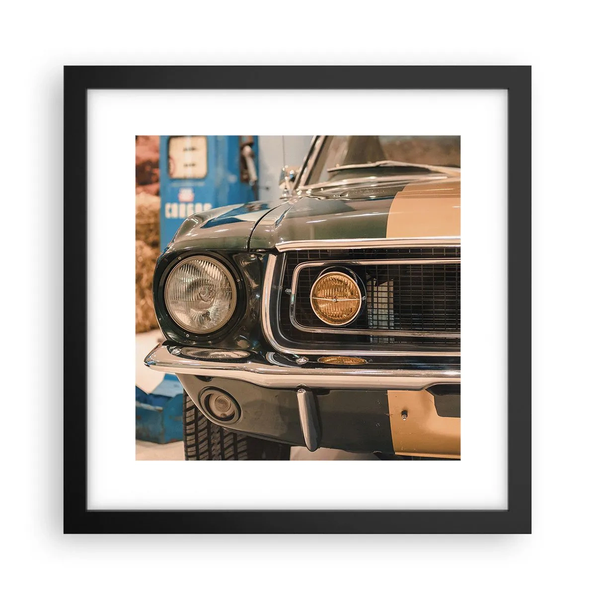 Poster in cornice nera - Incontro con la leggenda - 30x30 cm
