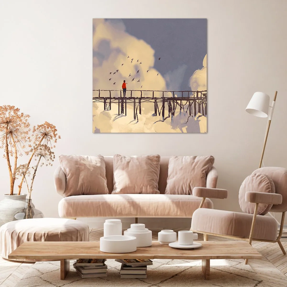 Quadro su tela - Stampe su Tela - Nostalgia del cielo - 40x40 cm