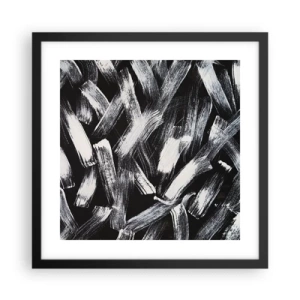 Poster in cornice nera - Astrazione in spirito industriale - 40x40 cm