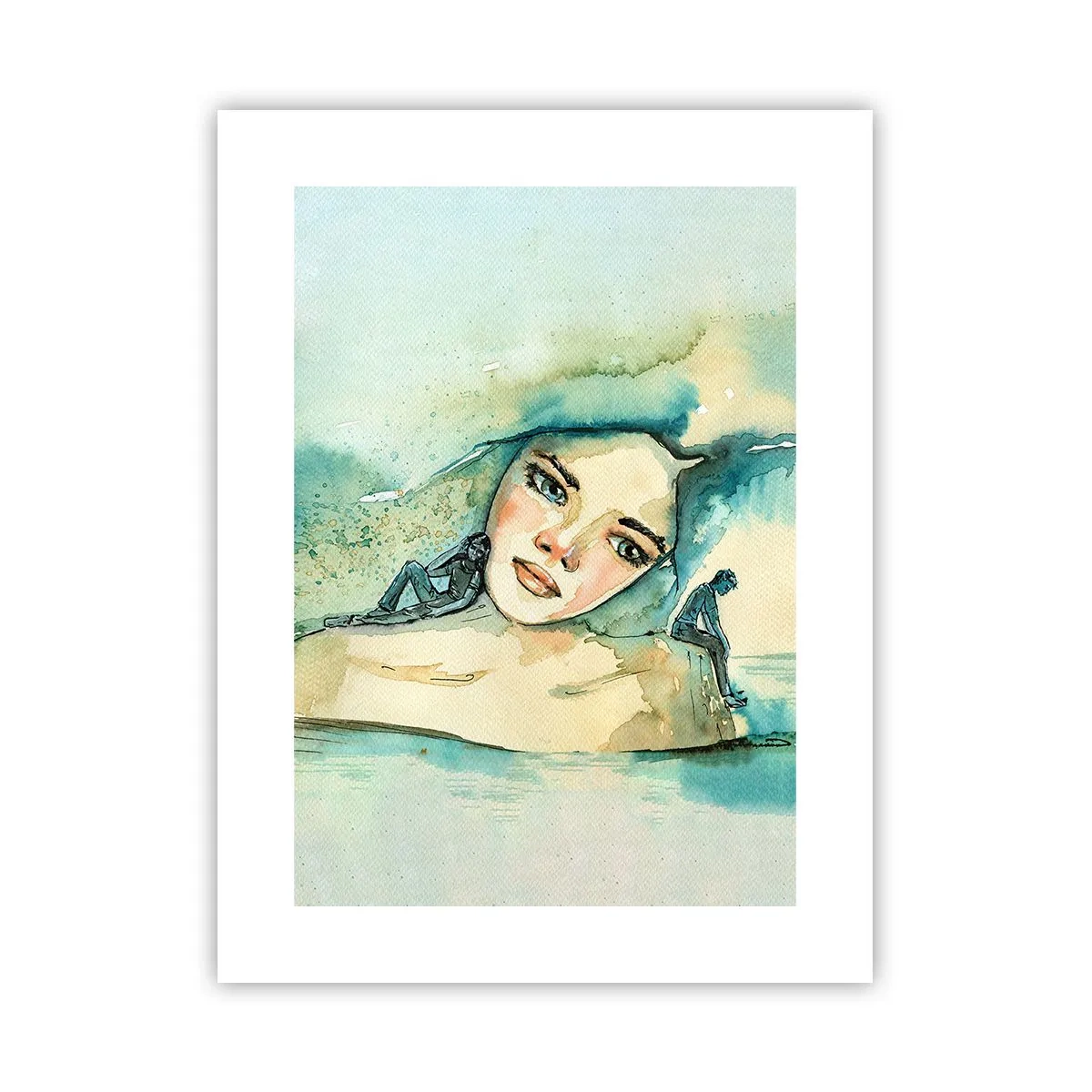 Poster - Am I blue? - 30x40 cm