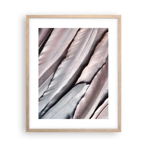 Poster in cornice rovere chiaro - Argento rosato - 40x50 cm